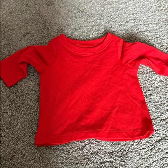 NWT Cat & Jack Red and Cream Heart Baby knit Romper 0-3 month - Picture 3 of 6